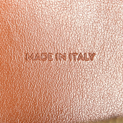 Celine Triomphe Canvas Lambskin Wallet On Strap Tan Tan 7 of 11