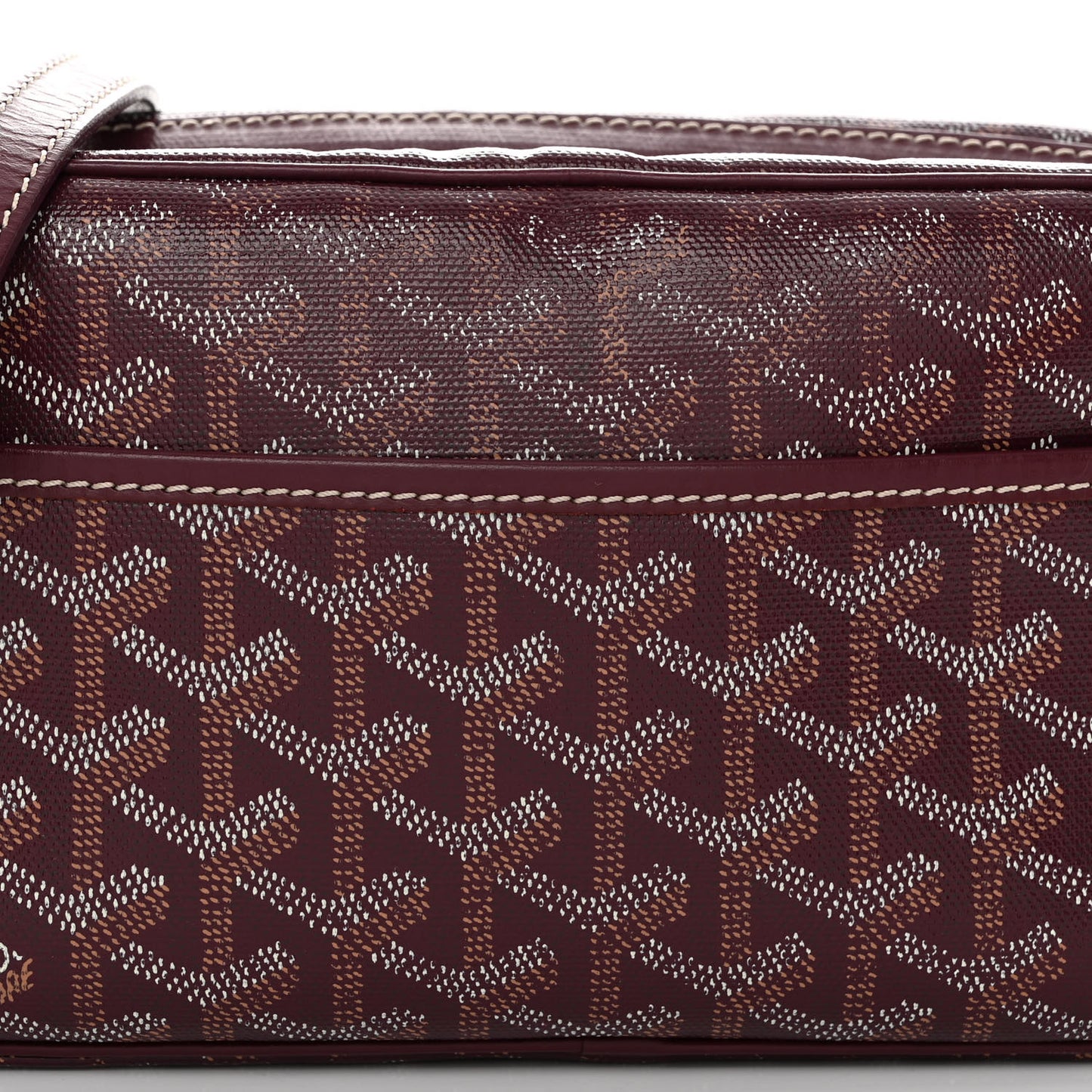 Goyardine Sac Cap Vert Burgundy