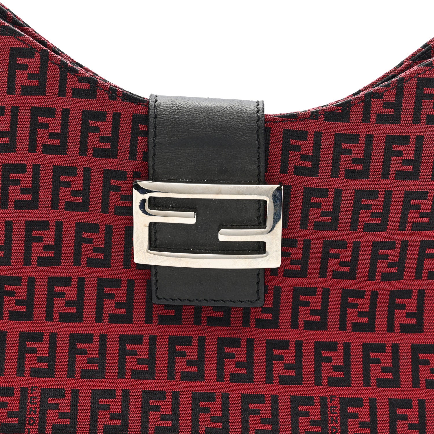 Fendi Zucchino Hobo Red 7 of 9