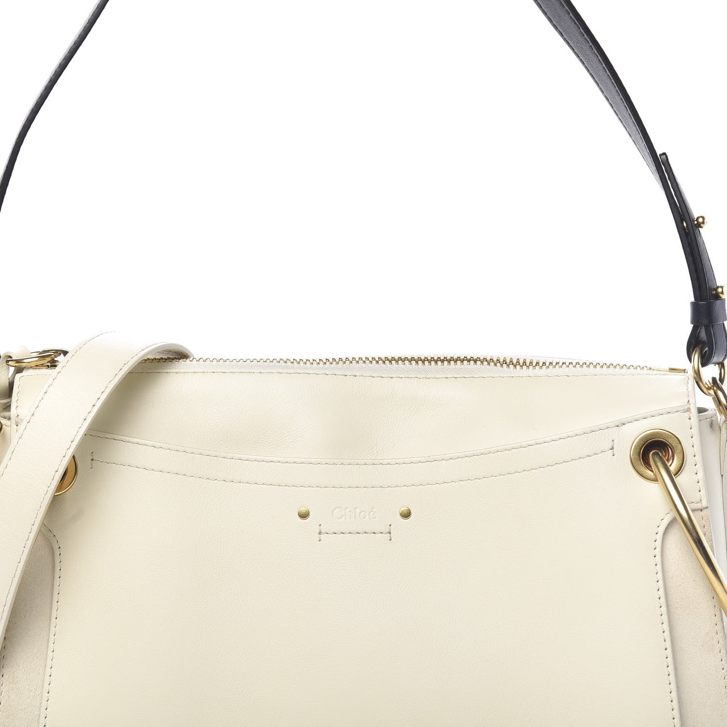 Chloe Calfskin Medium Roy Bag Natural White 13 of 16