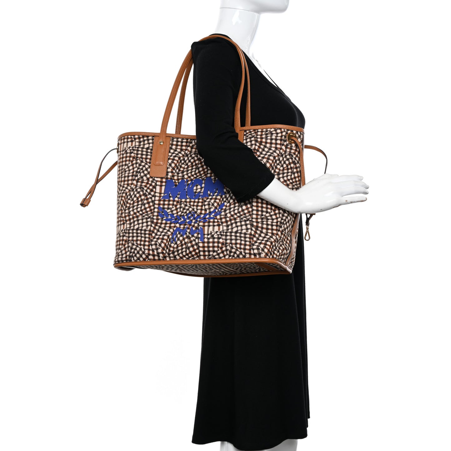 Visetos Medium Liz Reversible Shopper Tote Cognac