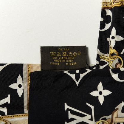 Louis Vuitton Silk Monogram Confidential Bandeau Black 4 of 4