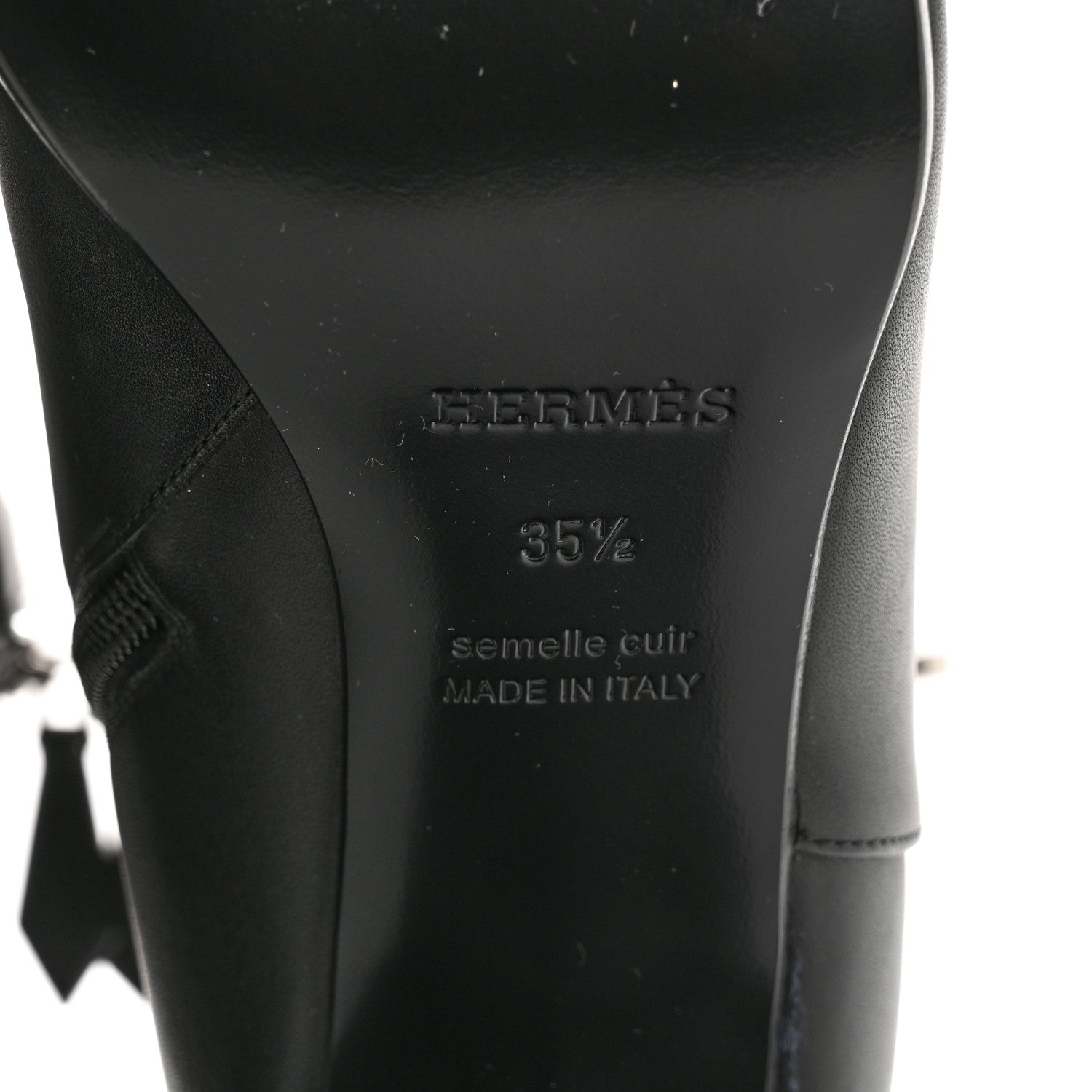 Hermes Calfskin Saint Germain Ankle Boots 35.5 Black 8 of 10