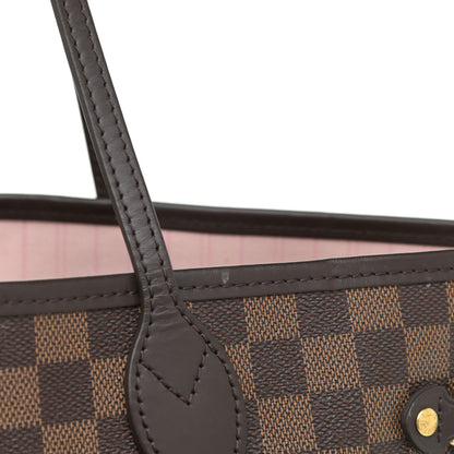 Louis Vuitton Damier Ebene Neo Neverfull MM Rose Ballerine 25 of 28