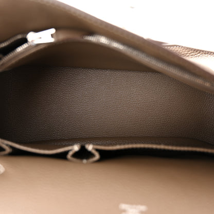 Hermes Taurillon Clemence Jypsiere 28 Etoupe 5 of 11