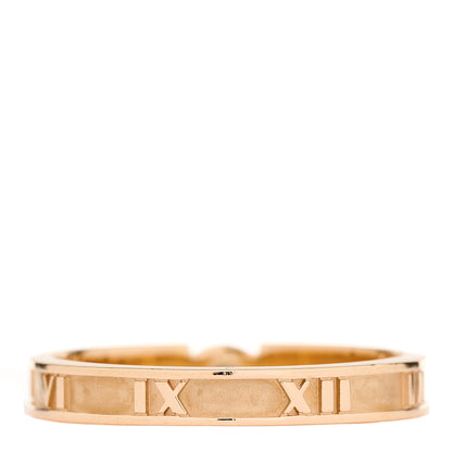Tiffany 18K Rose Gold Diamond Narrow Atlas Closed Ring 62 10 3 of 5