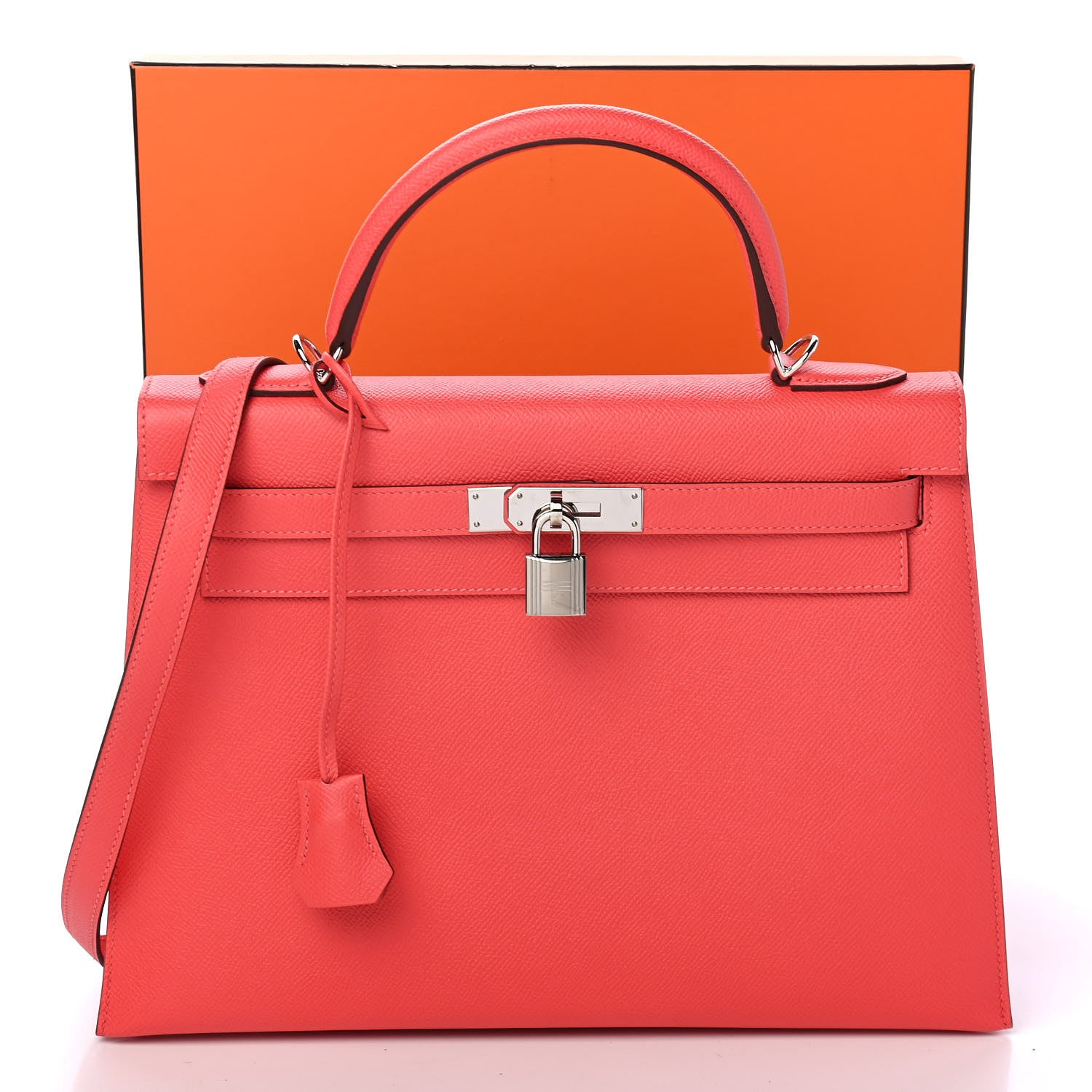 Hermes Epsom Kelly Sellier 32 Rose Jaipur 10 of 10