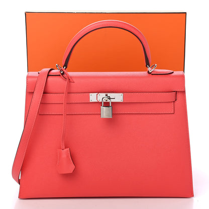 Hermes Epsom Kelly Sellier 32 Rose Jaipur 10 of 10