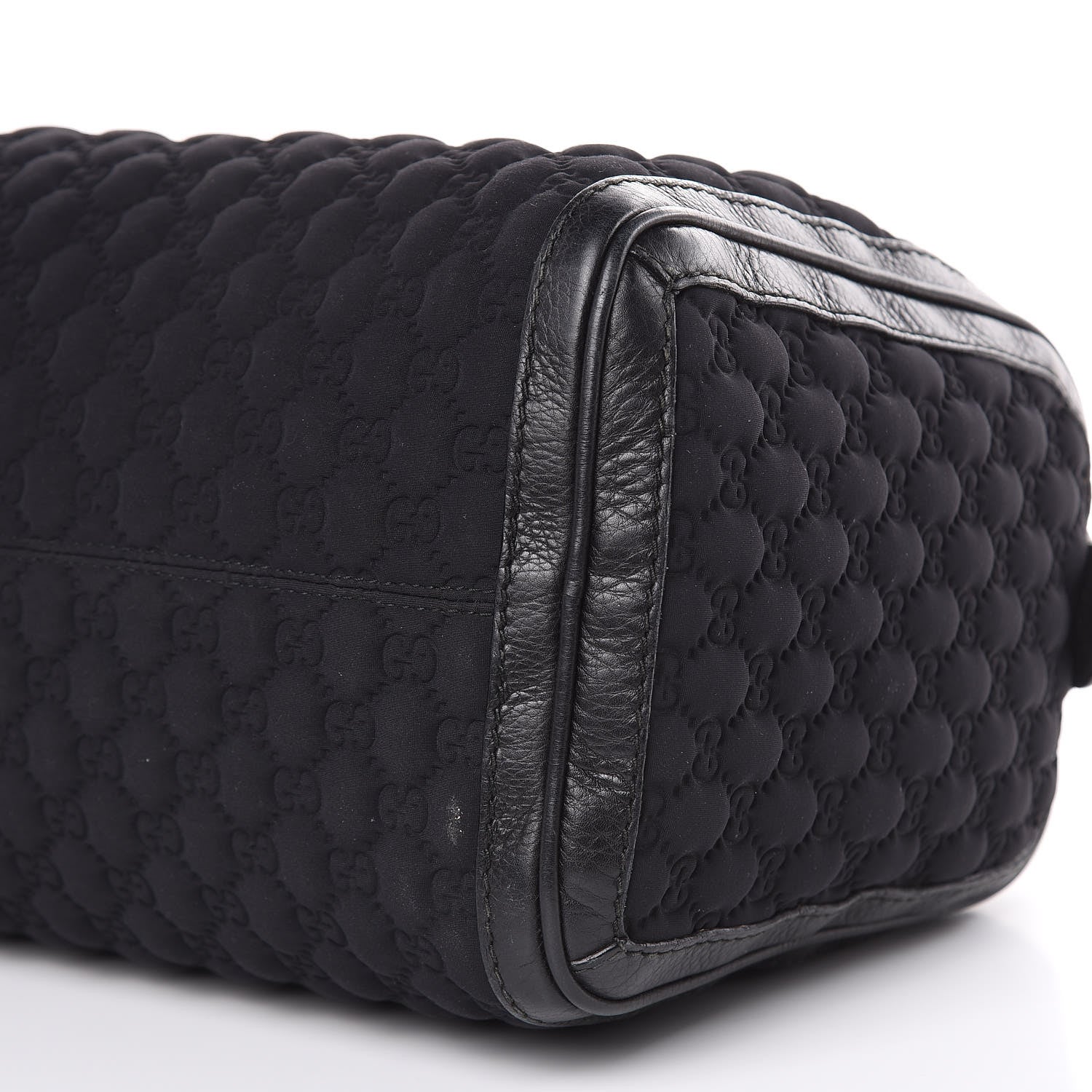 Gucci Guccissima Neoprene Medium Techno Tag Boston Black 9 of 14