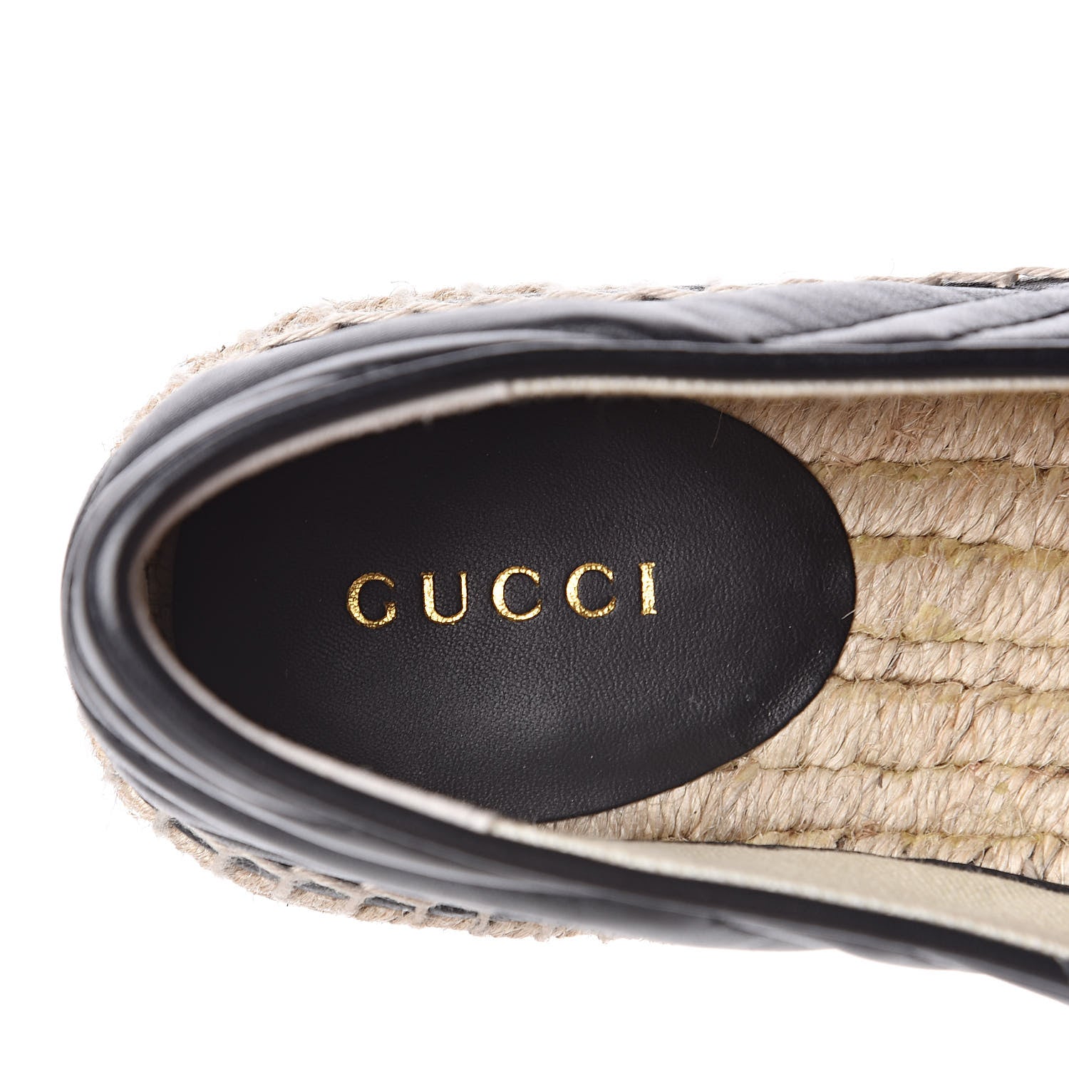 Gucci Nappa Matelasse GG Marmont Espadrilles 39.5 Black 7 of 9