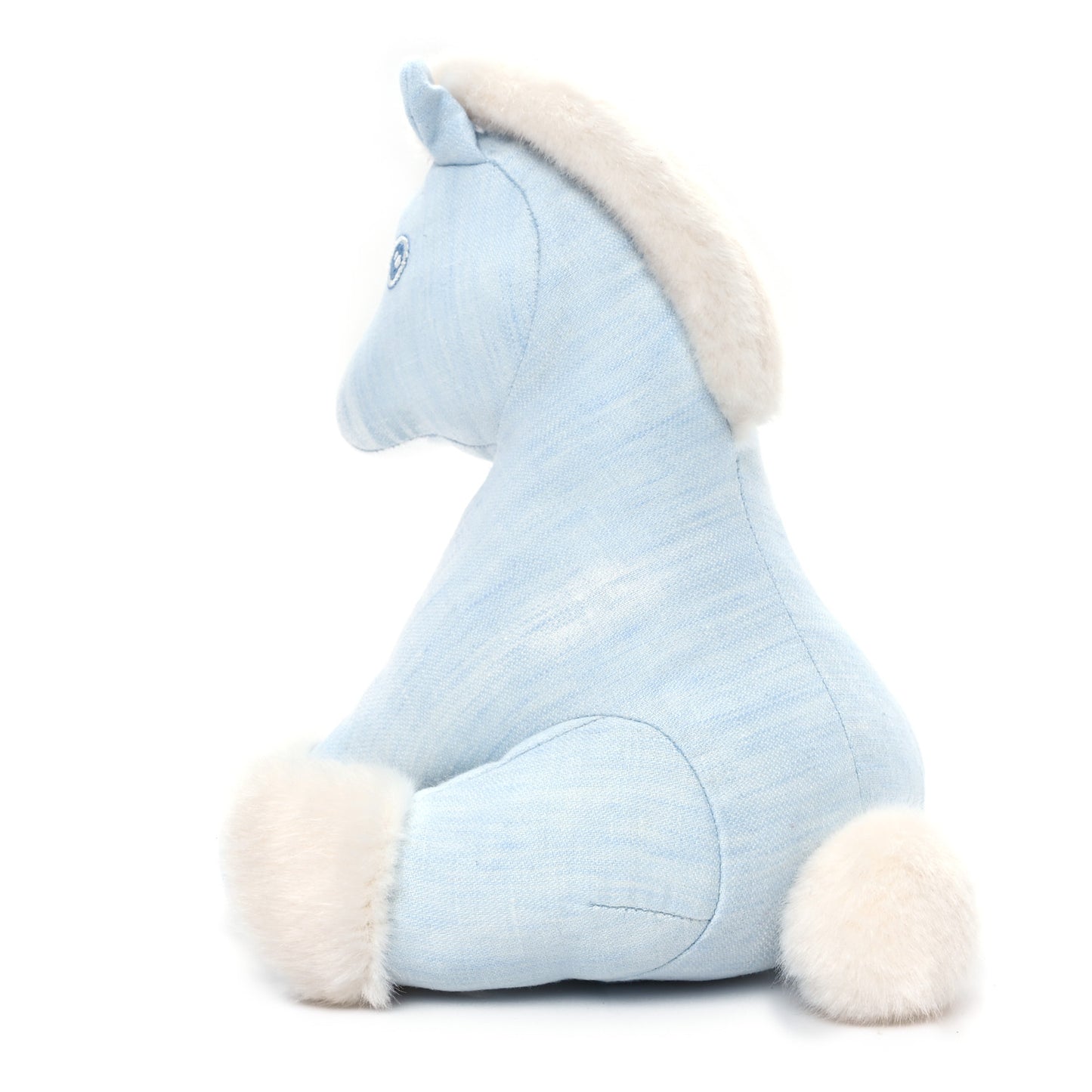 Linen Baby Hermy Plush Toy Bleu Glacier