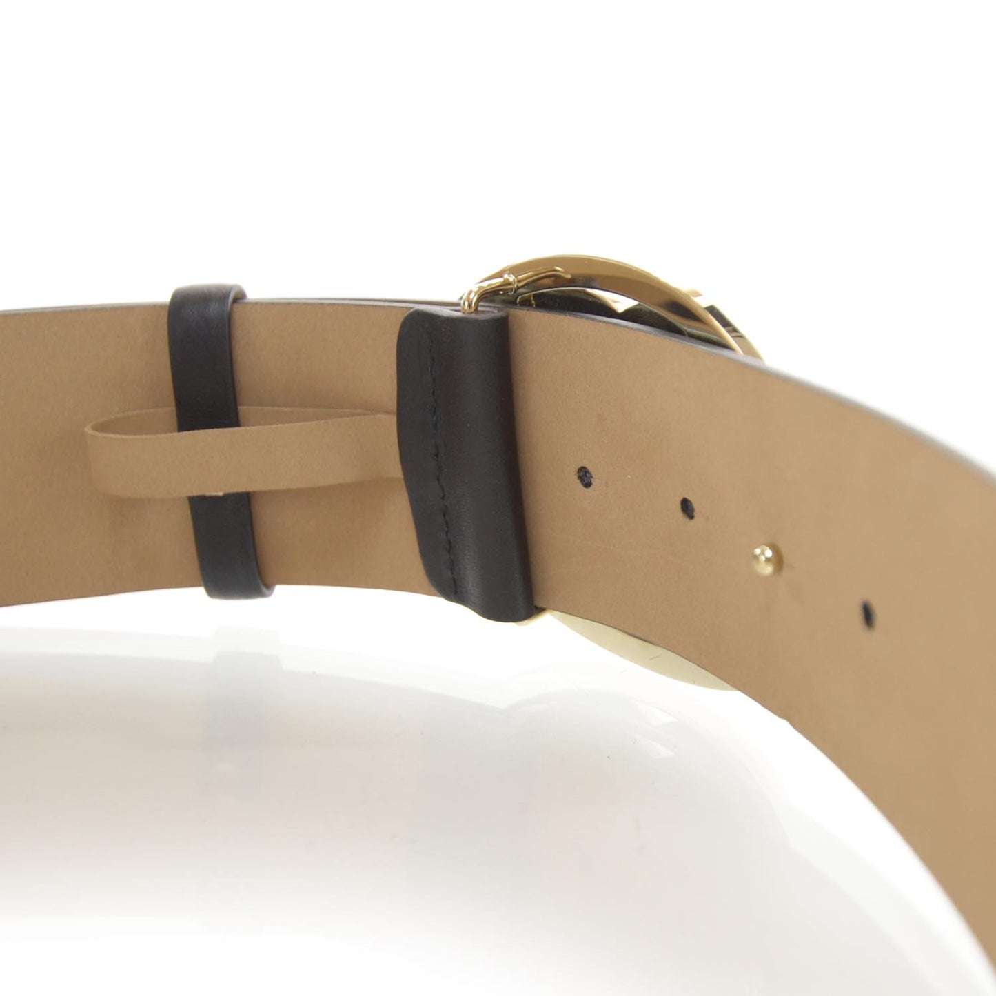 Leather CC Logo Belt 90 36 Black