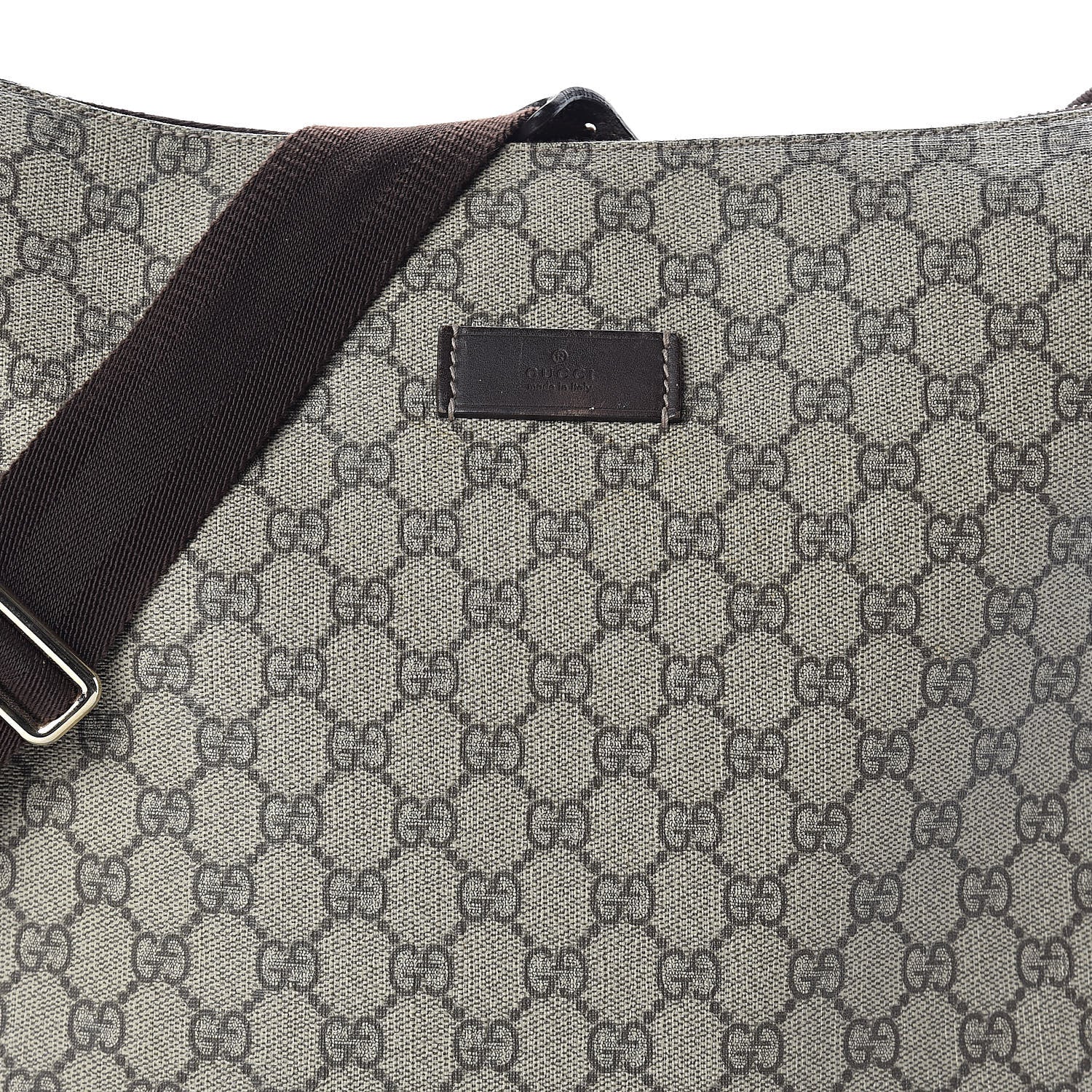 Gucci GG Plus Monogram Diaper Messenger Bag Dark Brown 8 of 10