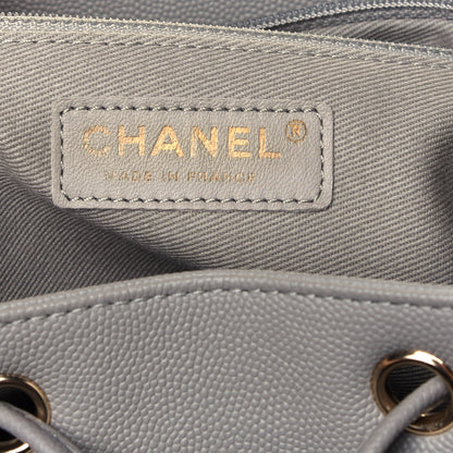 Chanel Caviar Quilted Business Affinity Backpack Grey 6 of 14