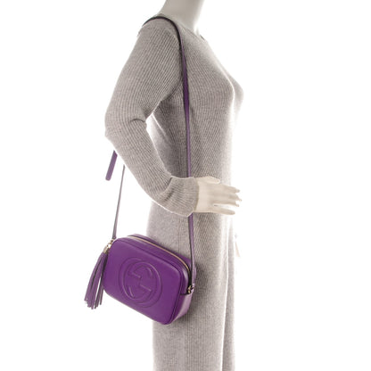 Gucci Pebbled Calfskin Small Soho Disco Bag Shine Purple 2 of 7
