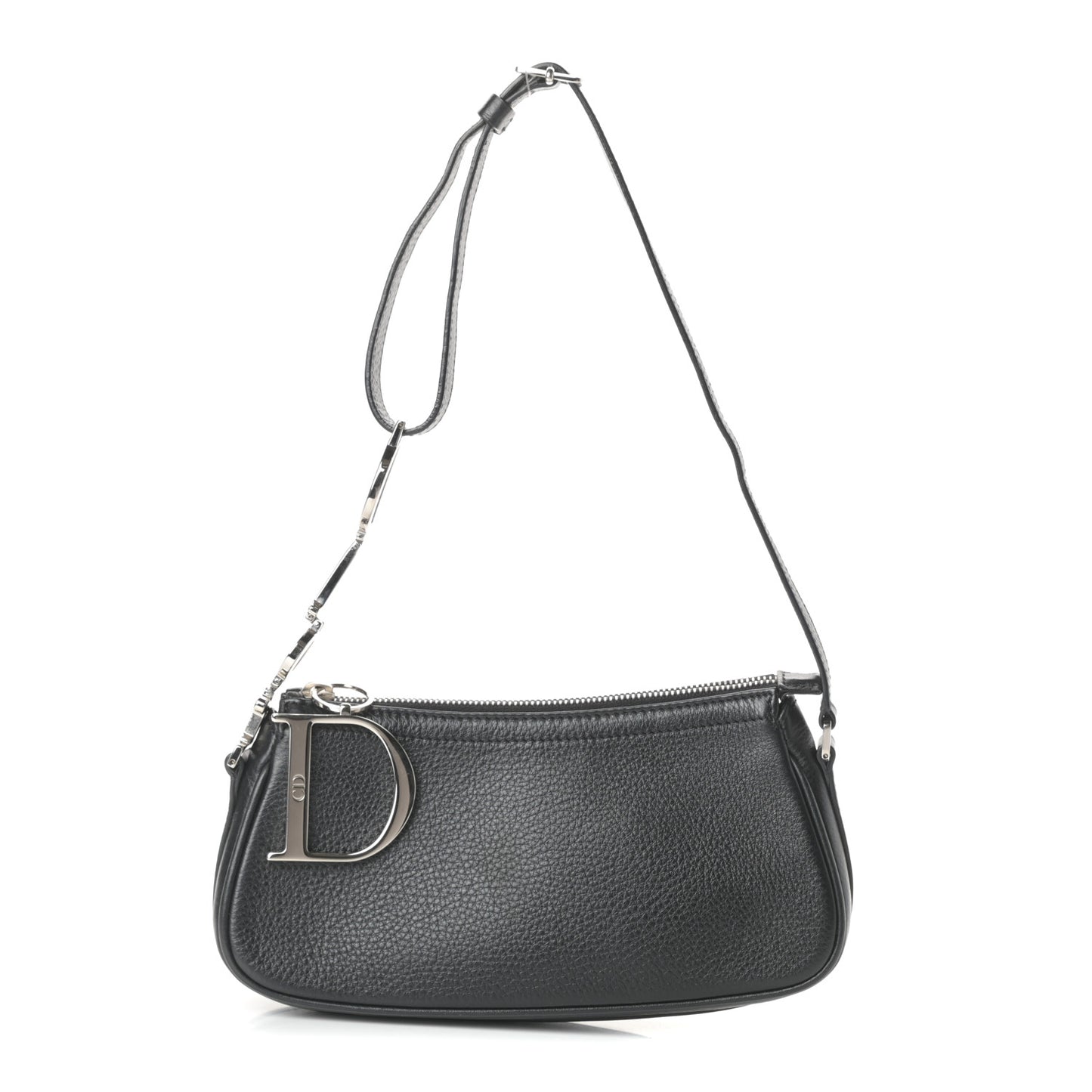 Calfskin Shoulder Bag Black