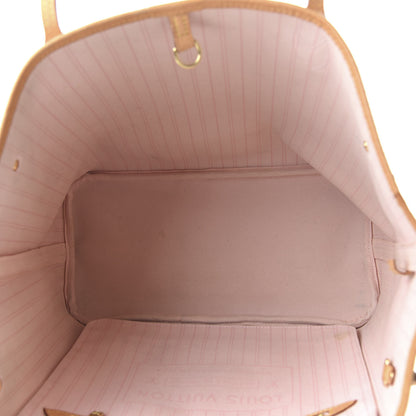 Louis Vuitton Damier Azur Neo Neverfull MM Rose Ballerine 5 of 11