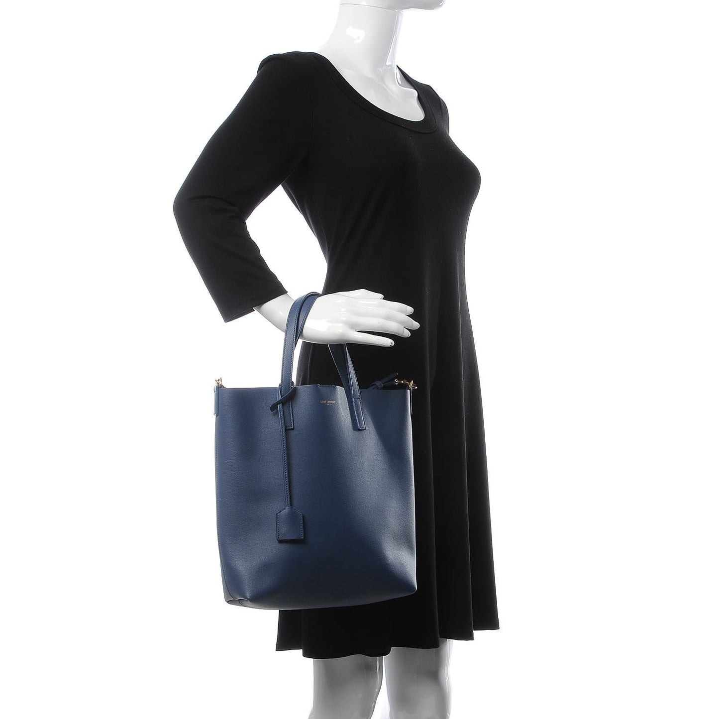 Calfskin Toy Shopping Tote Denim