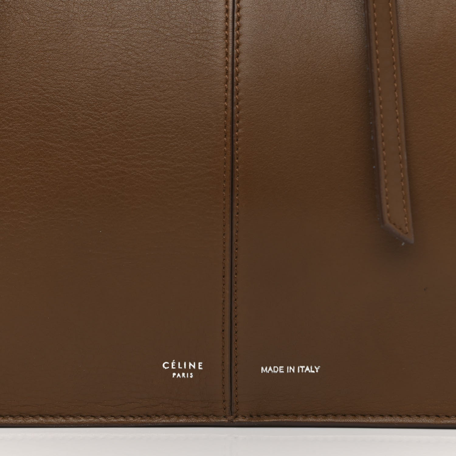 Celine Calfskin Medium Tri-Fold Bag Taupe 7 of 12