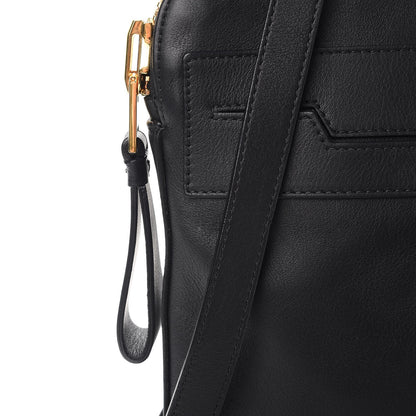 Tom Ford Calfskin Triple Zip Crossbody Bag Black 8 of 9