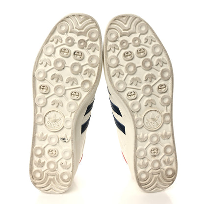 Gucci X ADIDAS Suede Madeira Demetra Mens Gazelle Sneakers 11.5 Mystic White Off White Blue Agata 6 of 10