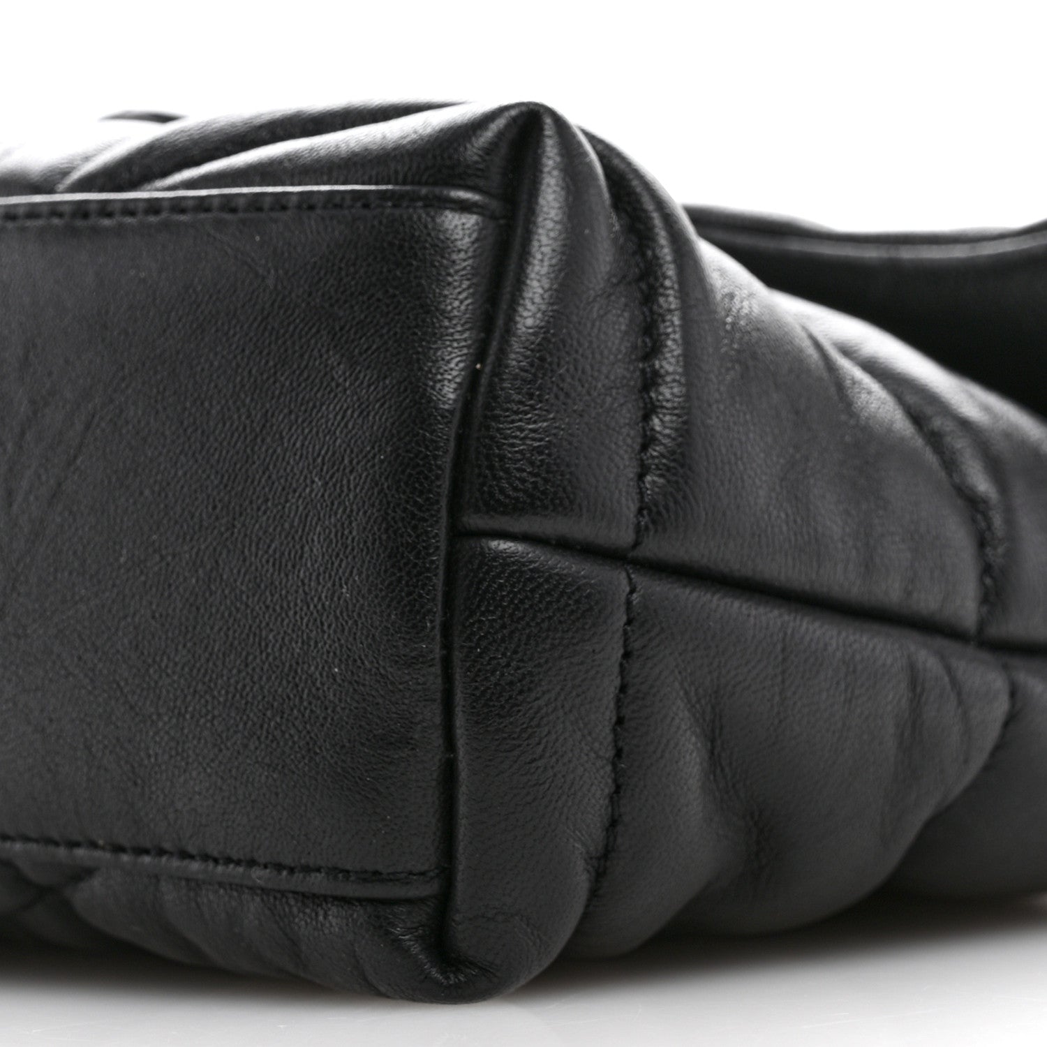 Saint Laurent Calfskin Quilted Toy Loulou Puffer Monogram Monochrome Chain Satchel Black 10 of 12