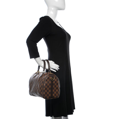 Louis Vuitton Damier Ebene Speedy Bandouliere 25 18 of 18