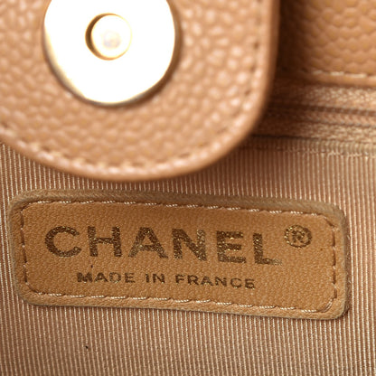 Chanel Caviar Quilted Petit Shopping Tote PST Beige 6 of 13