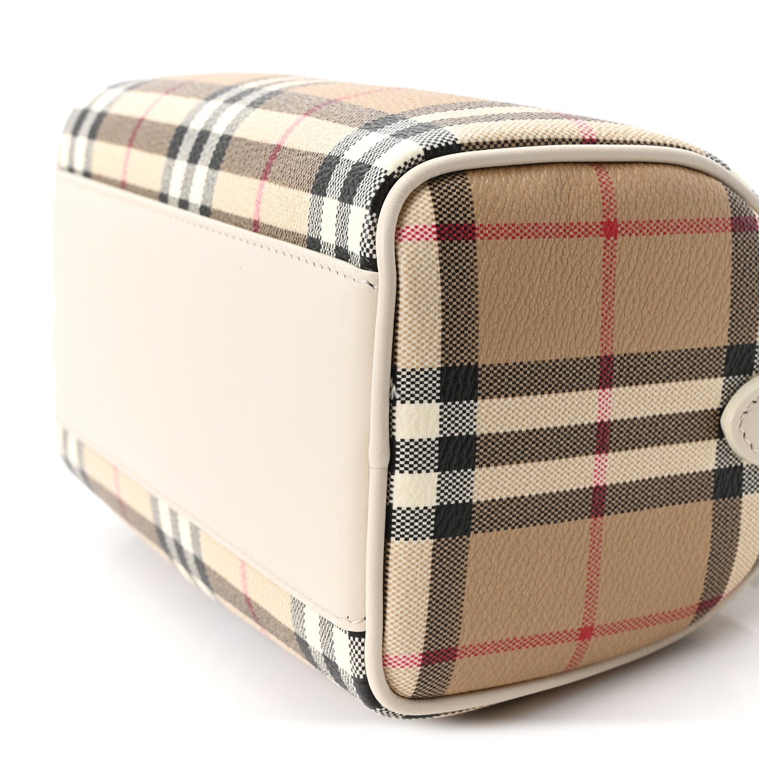 Burberry Vintage Check Mini Bowling Bag Soap Beige 10 of 10