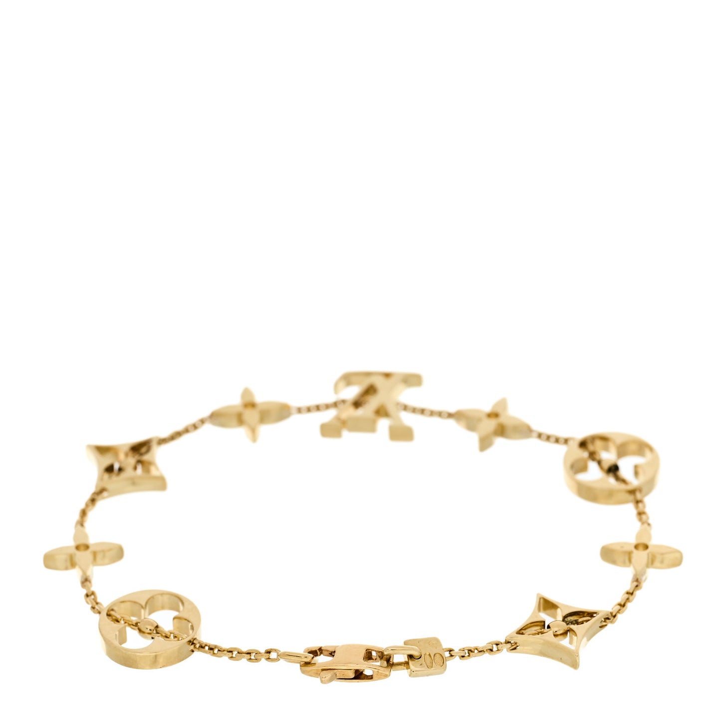 18K Yellow Gold Idylle Blossom Monogram Bracelet