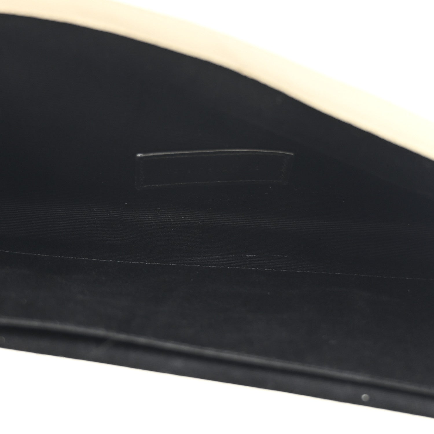 Saint Laurent Grain De Poudre Matelasse Chevron Monogram Envelope Clutch Crema Soft 5 of 8