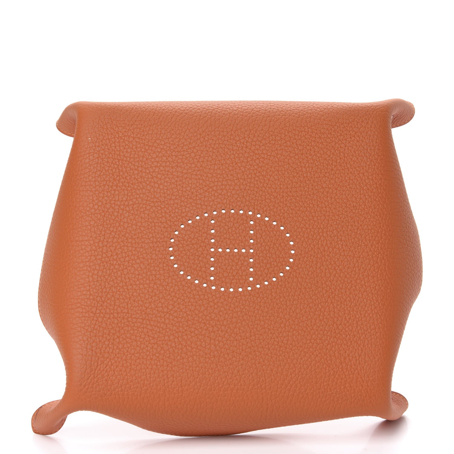 Hermes Taurillon Clemence Mises et Relances Change Tray Potiron 4 of 9