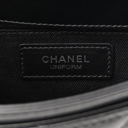 Chanel Calfskin Quilted CC Uniform Flap Belt Bag Black 6 of 9