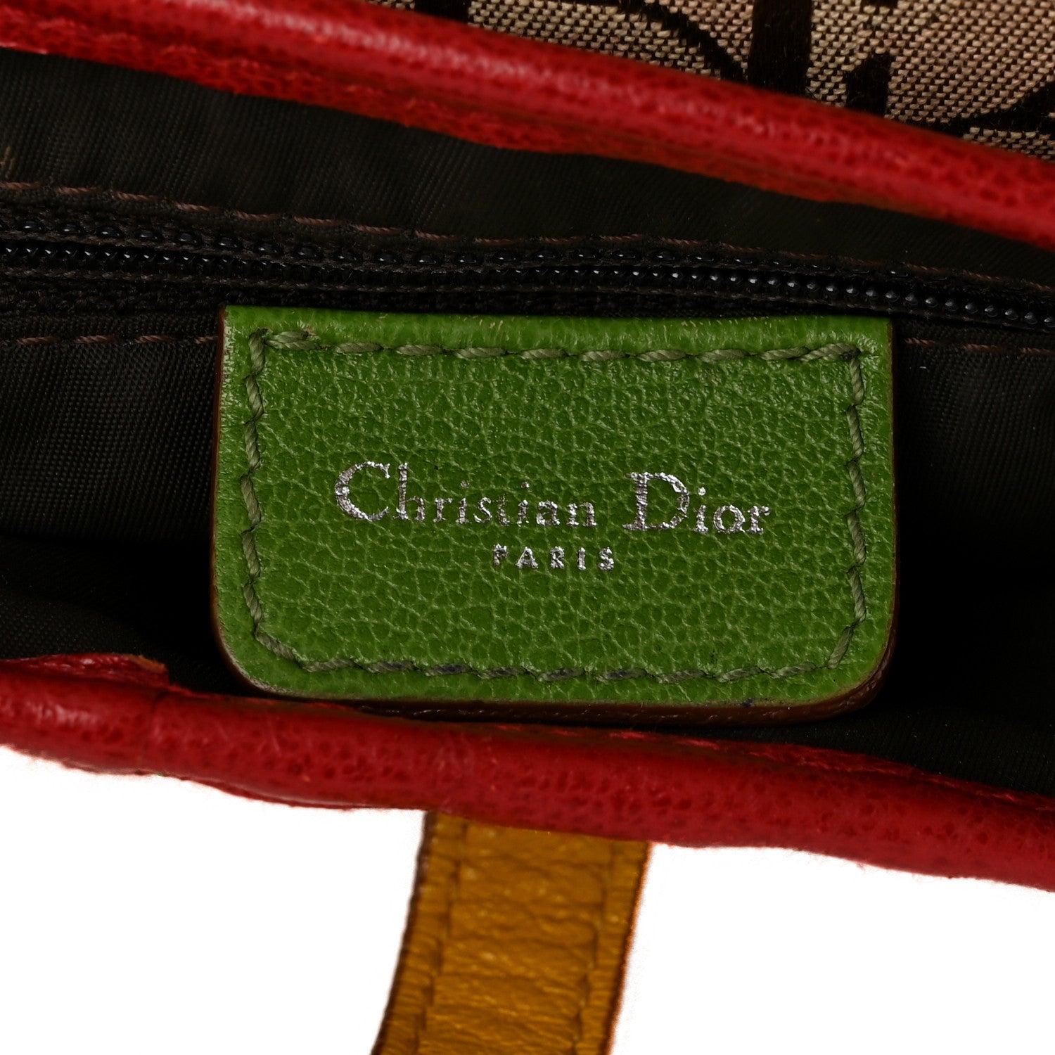 Christian Dior Monogram Rasta Saddle Bag Beige 6 of 12