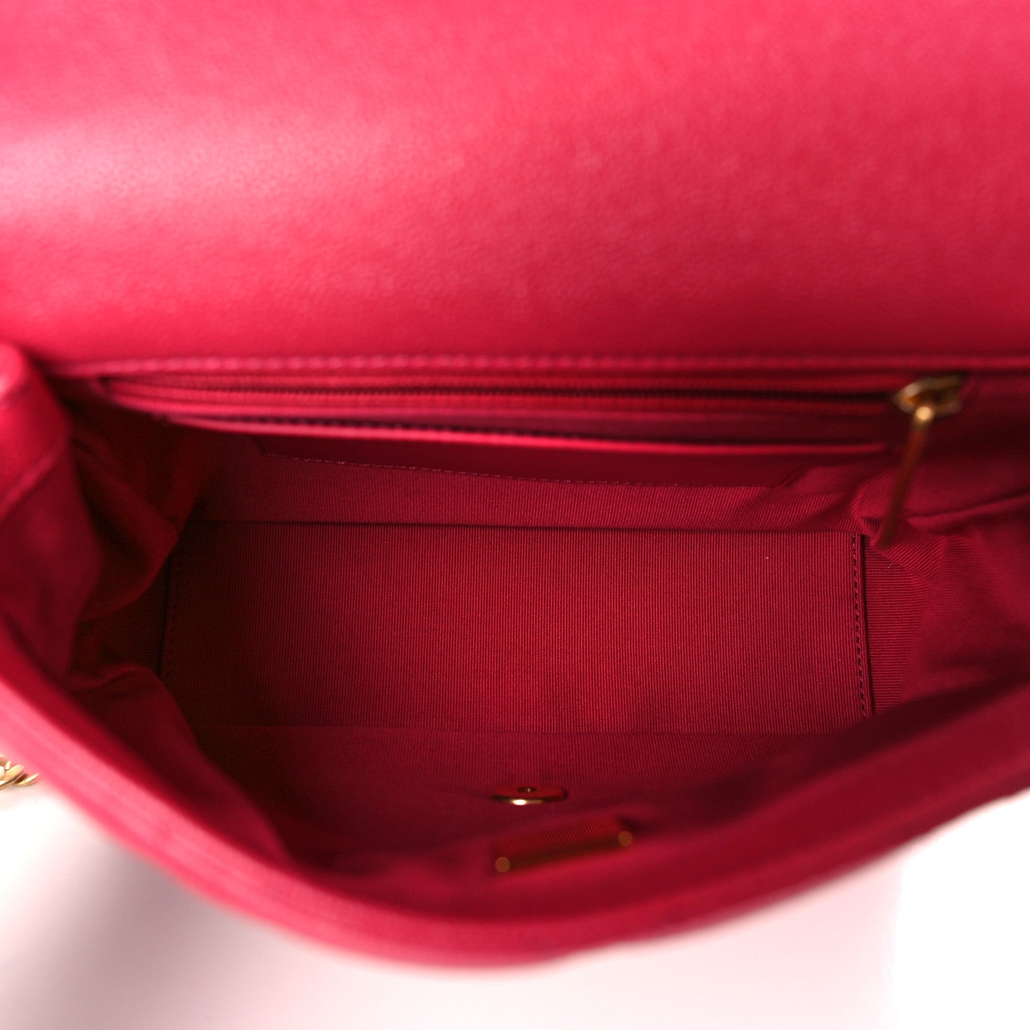Chanel Shiny Caviar Quilted Small Top Handle Flap Pink 5 of 10