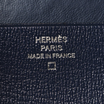 Hermes Matte Alligator Chevre Colorblock MC2 Magellan Passport Holder Black 6 of 11