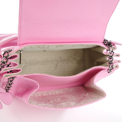 Chanel Glazed Calfskin Quilted Lucky Charms Accordion Flap Pink 5 of 9