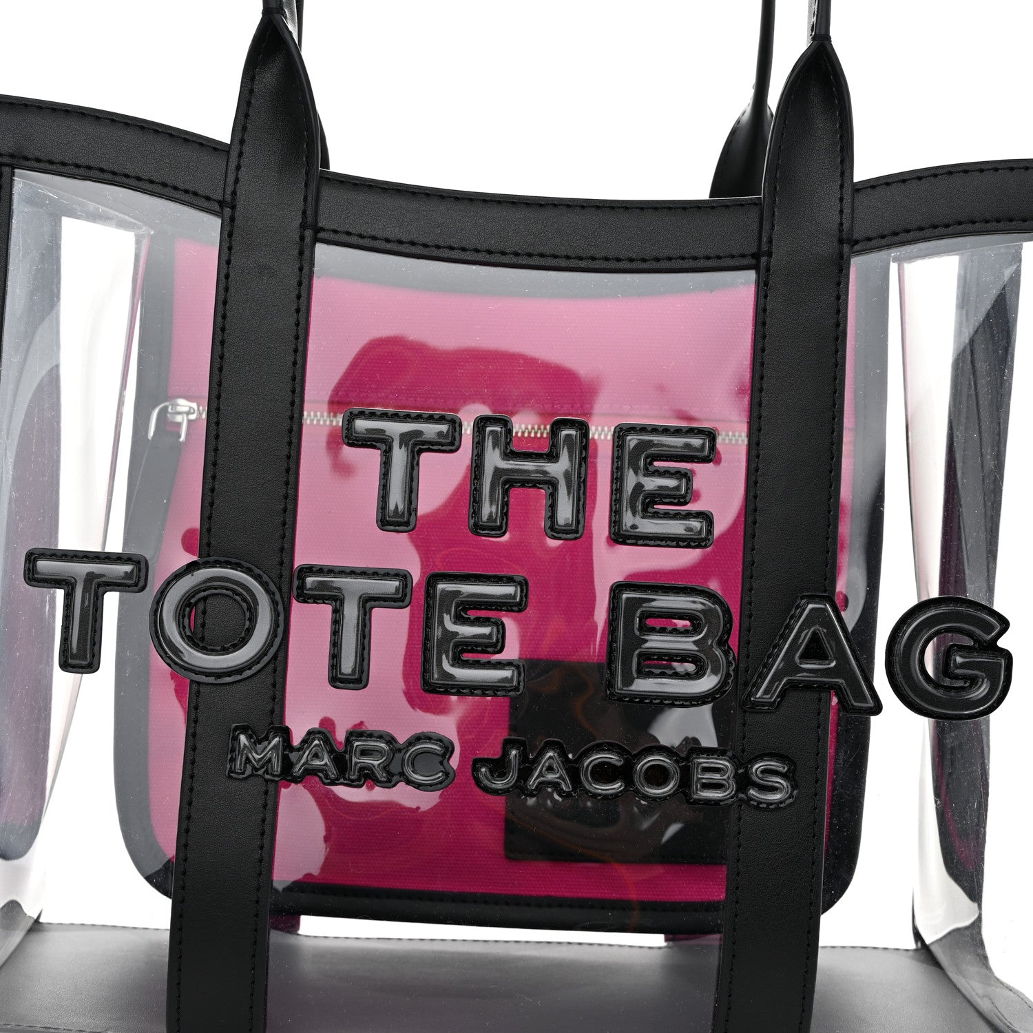 Marc Jacobs PVC The Medium Tote Bag Black 7 of 9