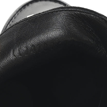 Hermes Calfskin Womens Destin Loafers 36 Black 9 of 10