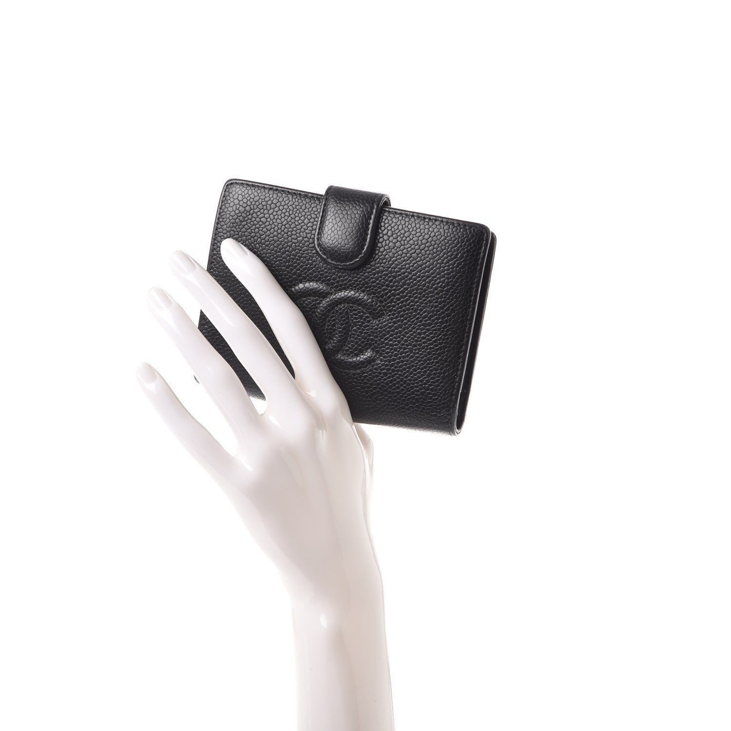 Chanel Caviar Timeless CC French Wallet Black 2 of 9