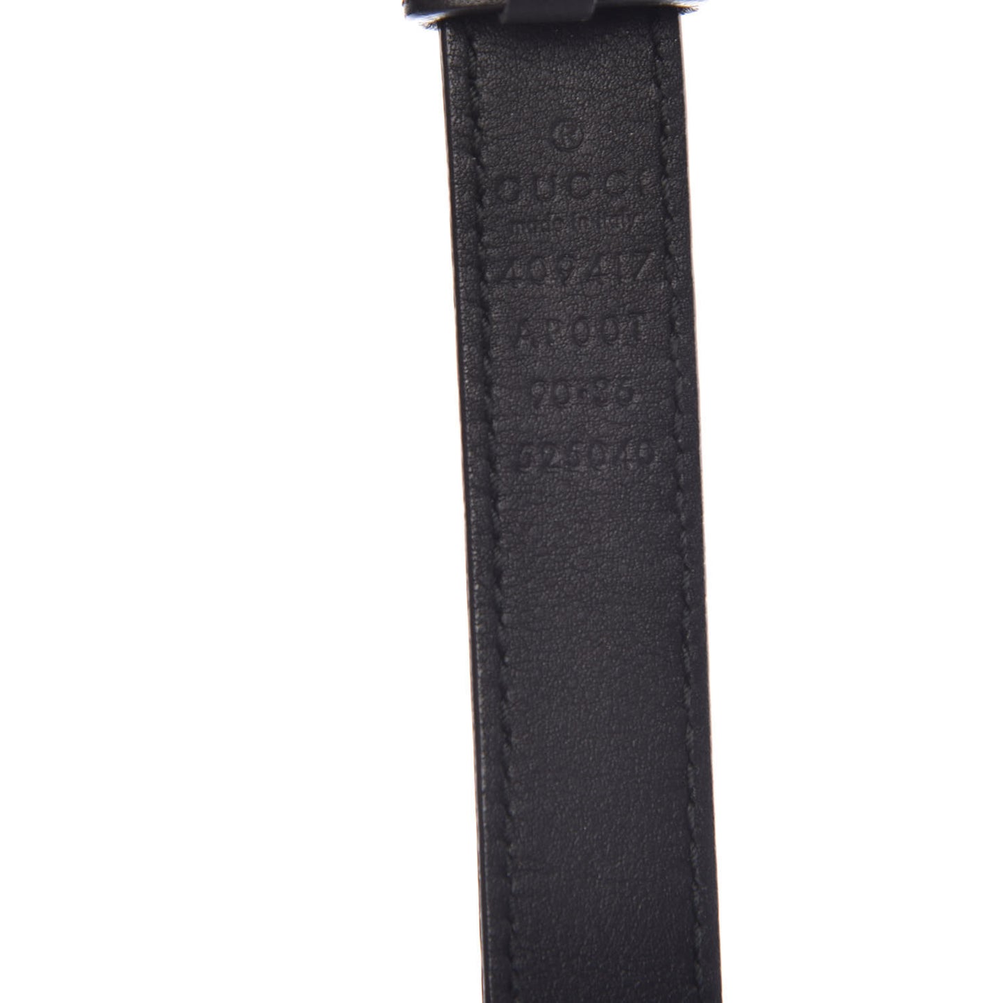 Calfskin Double G 20mm Belt 90 36 Black