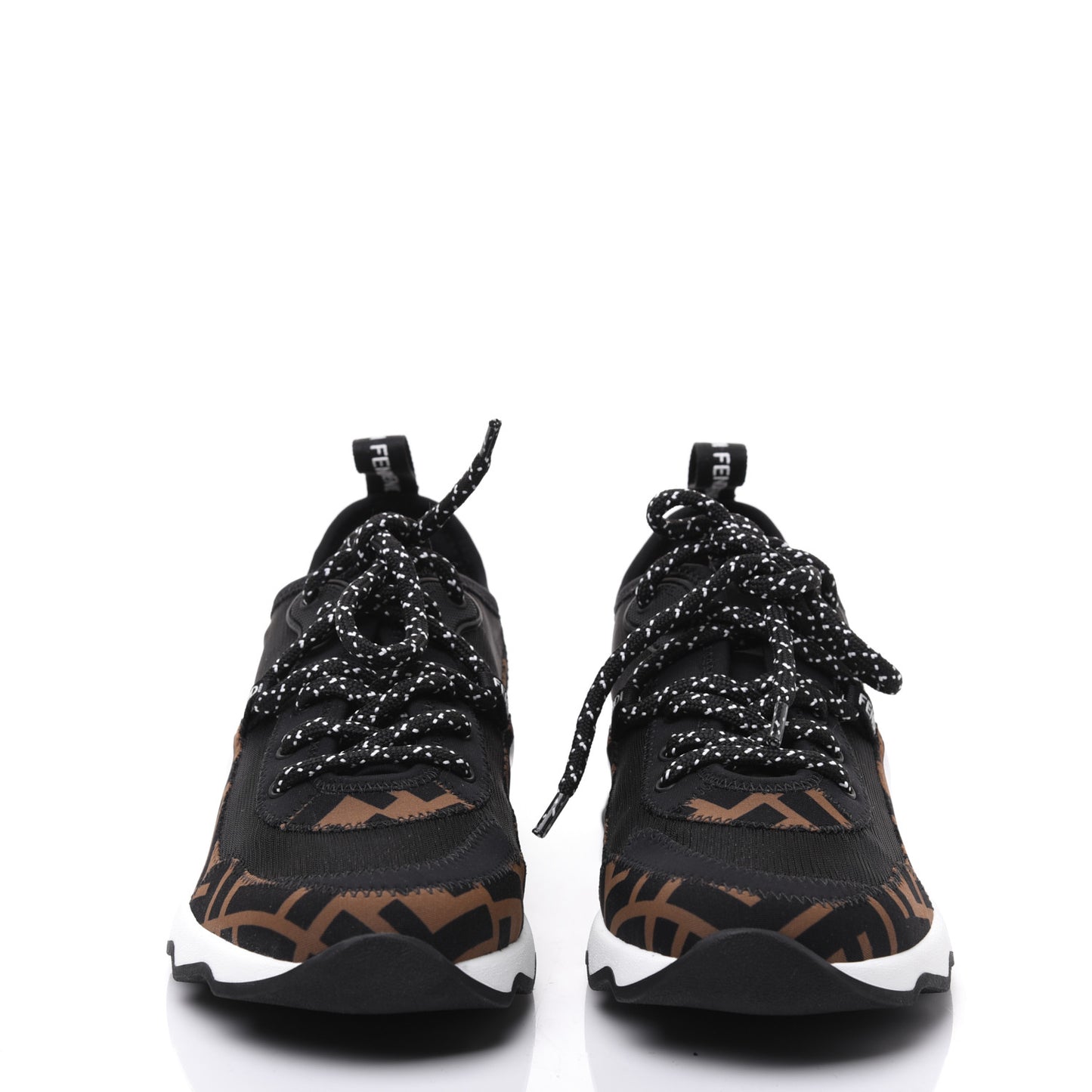 Technical Mesh Lycra FFreedom Patchwork Sneakers 35 Black Tobacco
