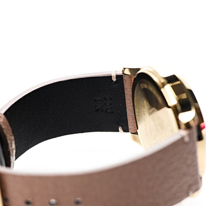 Gucci Stainless Steel Calfskin 38mm G-Timeless Moth Quartz Watch Brown 6 of 8