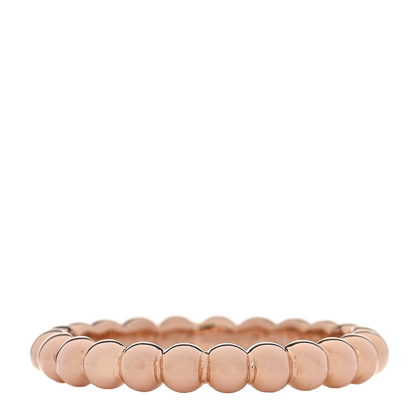 18K Rose Gold Medium Perlee Ring 51 5.75