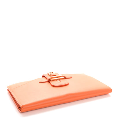 Jimmy Choo Calfskin Continental Wallet Orange 5 of 14
