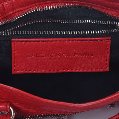 Balenciaga Agneau Giant 12 Silver Hardware Mini City Rouge Cardinal 6 of 7