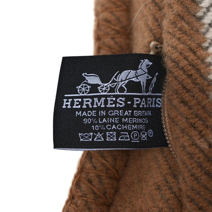 Hermes Wool Cashmere Avalon Pillow PM Ecru Camel 3 of 3