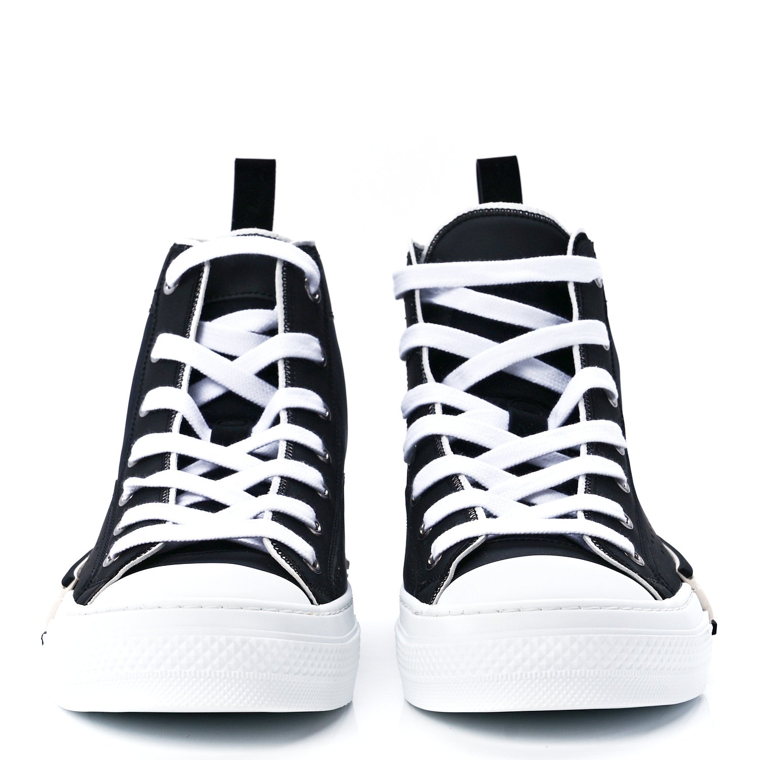 Christian Dior Oblique Kumo Mens B23 High Top Sneakers 40 Black Beige 2 of 8