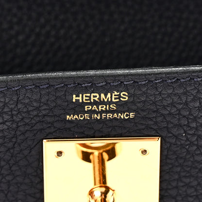 Hermes Togo Kelly Retourne 28 Bleu Nuit 6 of 10