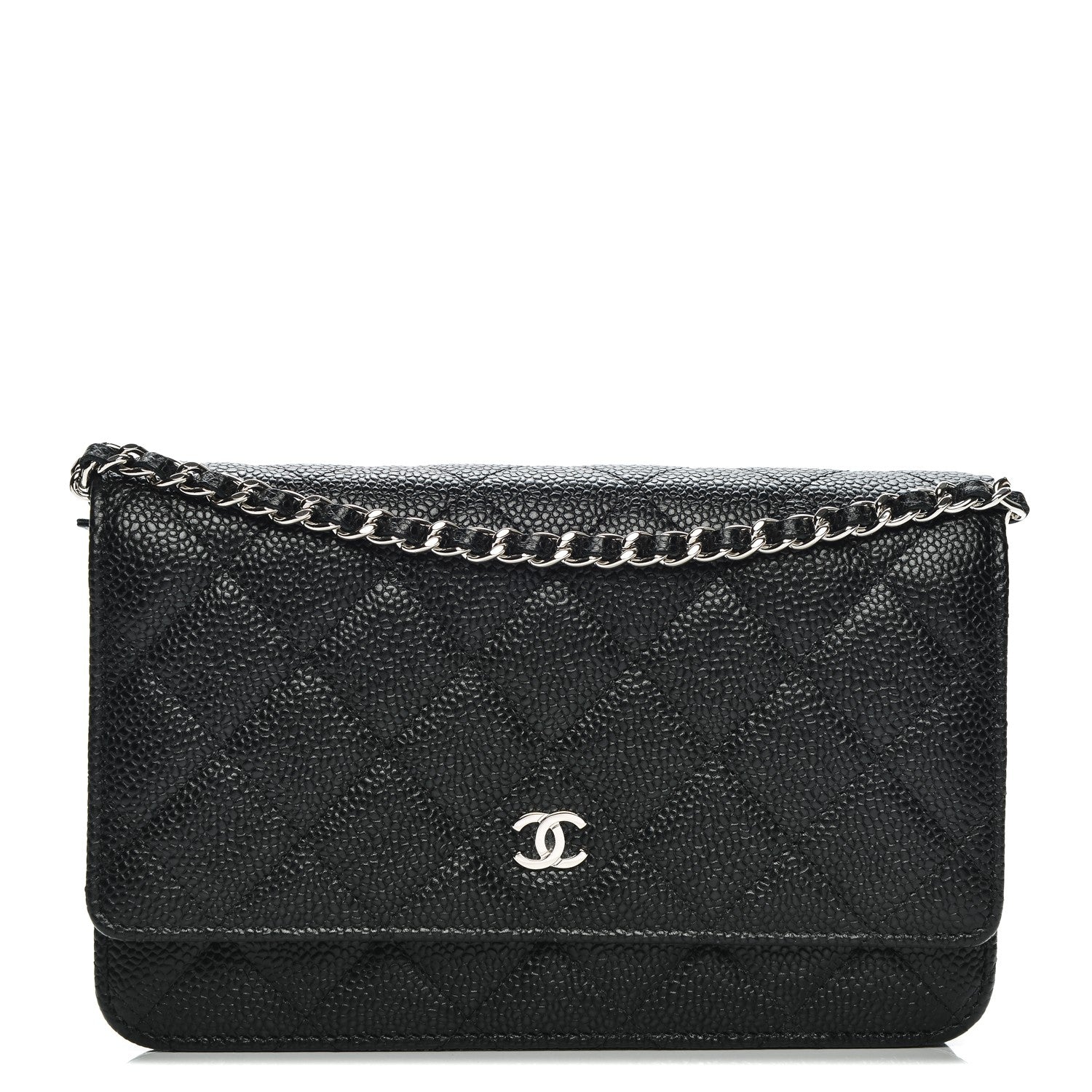 Chanel Caviar Quilted Wallet On Chain WOC Black 1 of 8